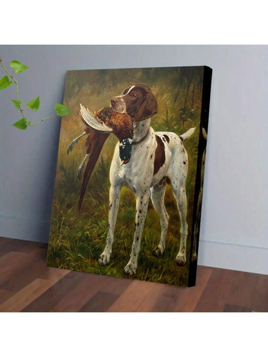 Elevate your living space with this Vintage Hunting Dog Canvas Art Print, a timeless wildlife portrait that captures the essence of classic hunting traditions. Crafted on durable canvas, this art piece adds a refined, nature-inspired touch to home decor. Its intricate details and rich tones evoke a sense of heritage and appreciation for the outdoors, making it an ideal choice for collectors and enthusiasts seeking authentic ambiance in any room.