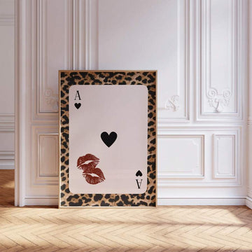 Vintage Leopard & Cheetah Retro Animal Print Canvas Poster