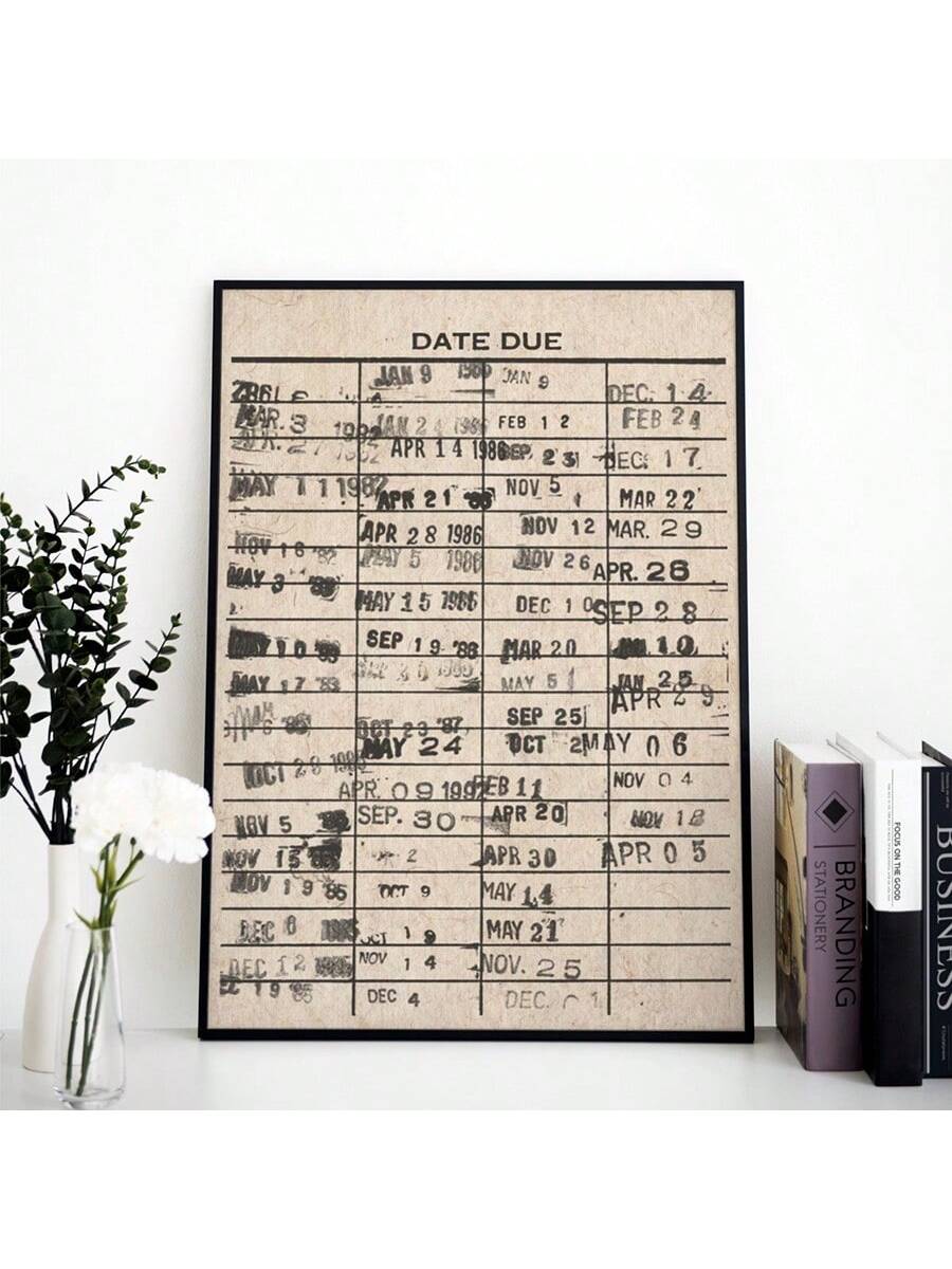 Introduce a touch of nostalgia and charm to your home with our Vintage Library Card Wall Art. Featuring retro book decor, this piece adds character and warmth to cozy living spaces. Perfect for book lovers and avid readers, it makes for a unique and stylish addition to any room.