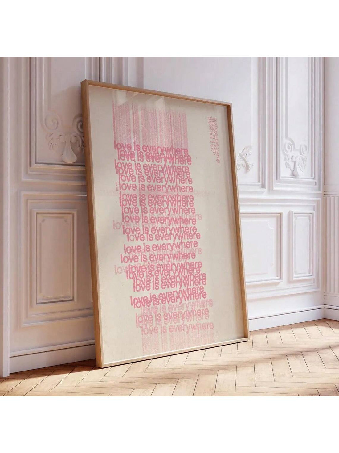 Celebrate timeless romance with the Vintage Love is Everywhere Poster. This soft aesthetic wall art brings a gentle, nostalgic charm to any space, perfect for Valentine's Day or everyday home décor. Its subtle colors and classic design create a warm, inviting atmosphere, making it an elegant addition for expressing love in your living space. Crafted to complement various styles, it enhances your décor with understated beauty and heartfelt sentiment.