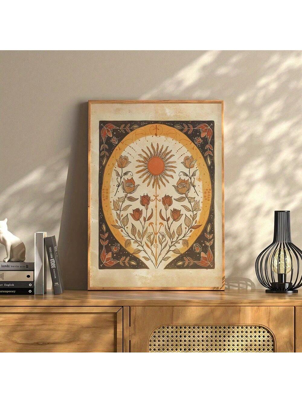 Elevate your boho-inspired interiors with the Vintage Orange Sun Rose Canvas Art. Featuring a mystical floral design in warm orange hues, this canvas piece brings a vibrant yet serene atmosphere to living spaces. Its timeless aesthetic complements eclectic decor while adding a sophisticated focal point that enhances any room’s ambiance. Crafted for durability and visual impact, this art piece seamlessly blends vintage charm with contemporary bohemian style.