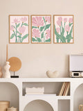 Add a touch of elegance to your living space with our Vintage Pink Tulip & Rose Floral Art Prints. This set of 3 aesthetic wall decor pieces features intricate details and soft colors that will elevate any room. Bring the beauty of nature into your home with these vintage floral prints.