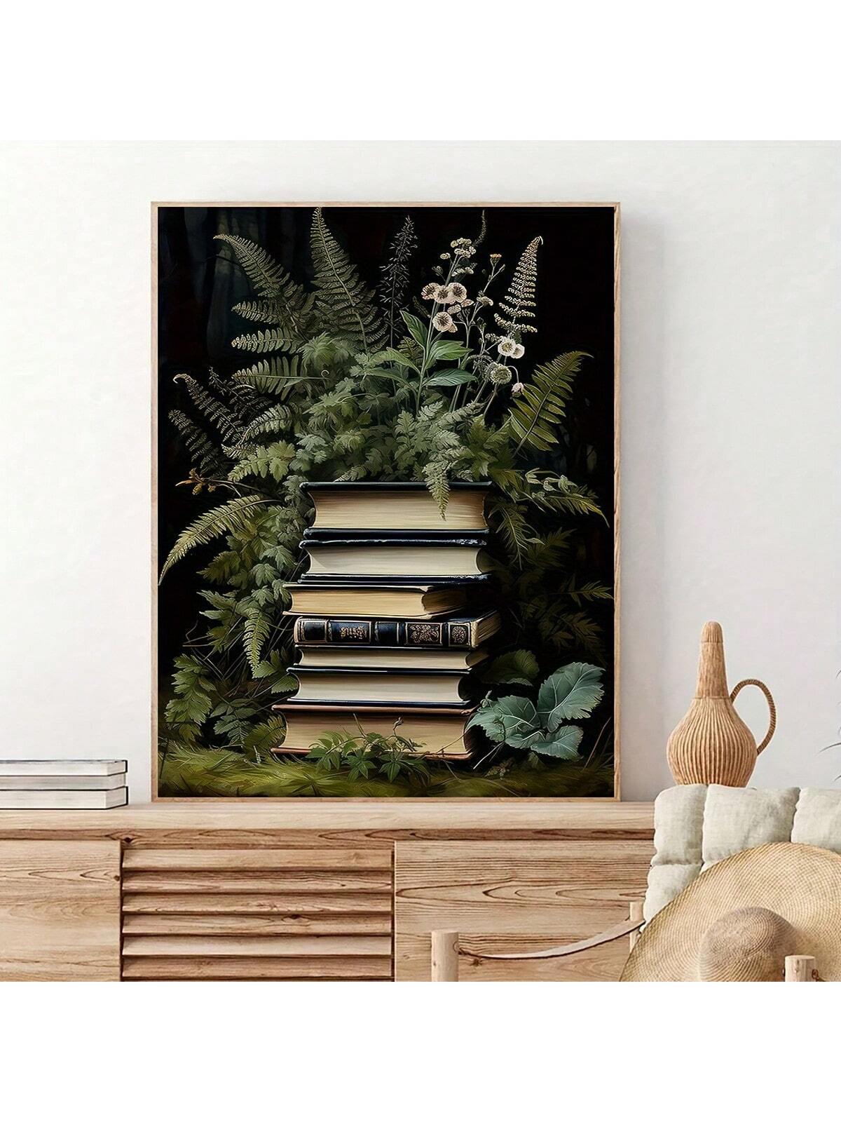 Add a touch of nature and beauty to your modern home with our vintage canvas art print. Featuring a breathtaking green forest and delicate, colorful flowers, this unframed wall decor is the perfect gift for any art lover. Made with high-quality materials, this print will transform any space into a serene and elegant oasis.