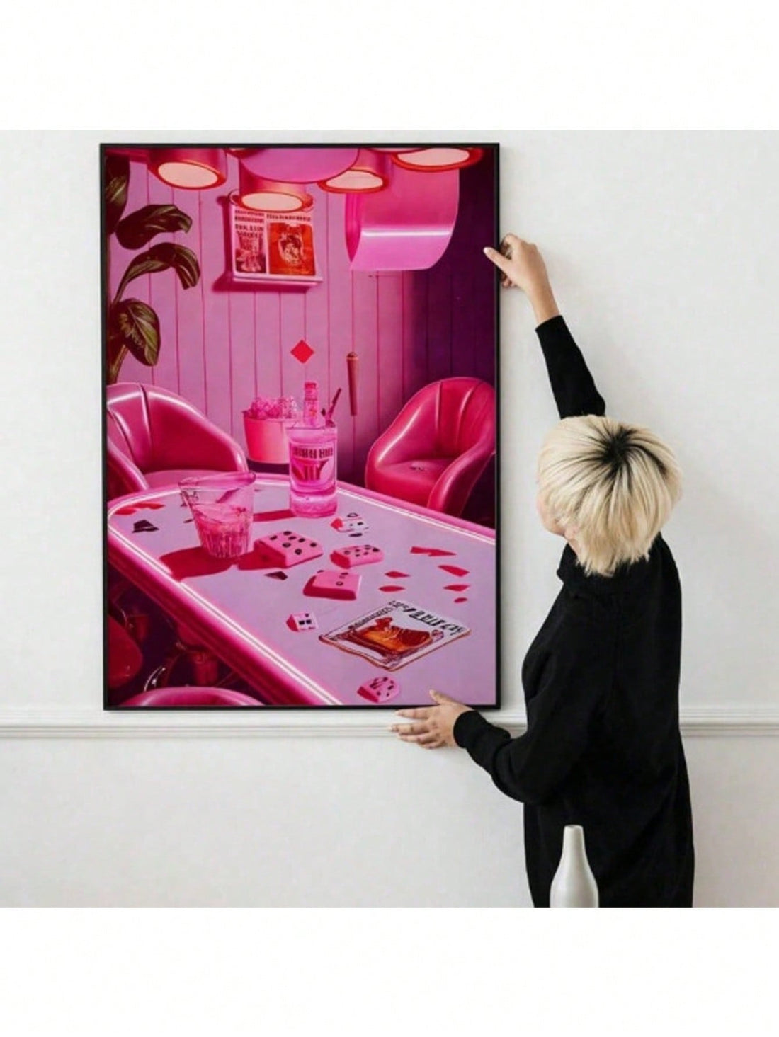 Transform your space with this striking vintage poker bar canvas print, a bold statement piece that celebrates retro aesthetics and LGBTQ+ culture. Featuring funky, groovy design elements reminiscent of classic bar scenes, this artwork brings nostalgic charm and contemporary flair to any room. Perfect for game rooms, bedrooms, or living spaces, it combines playful vintage vibes with authentic artistic expression. The canvas construction ensures durability and vibrant color reproduction, making it an ideal c