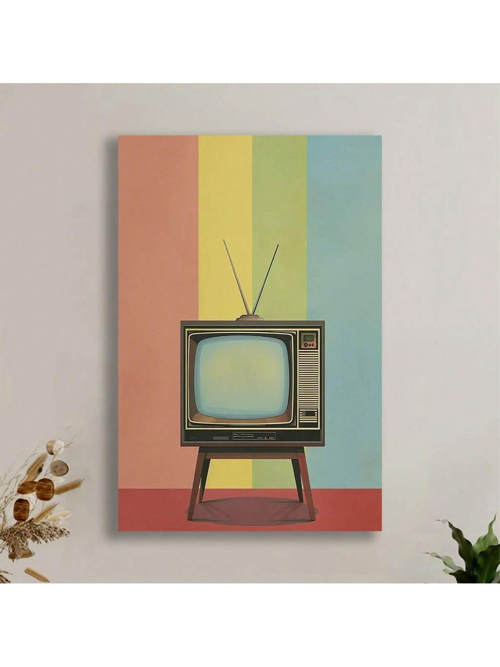Elevate your living space with this Vintage Pop Art Television Set Canvas Poster, a striking piece of retro wall decor. Featuring bold colors and classic design, it captures the nostalgic charm of vintage television, adding a unique artistic touch to any room. Perfect for enthusiasts of mid-century aesthetics, this canvas print enhances your home’s character while serving as a conversation starter. Durable and vibrant, it’s an expert choice for those seeking to blend art and nostalgia seamlessly.