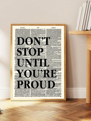 Transform your space with this vintage-inspired canvas poster, featuring timeless quotes that resonate with sophistication and style. 
