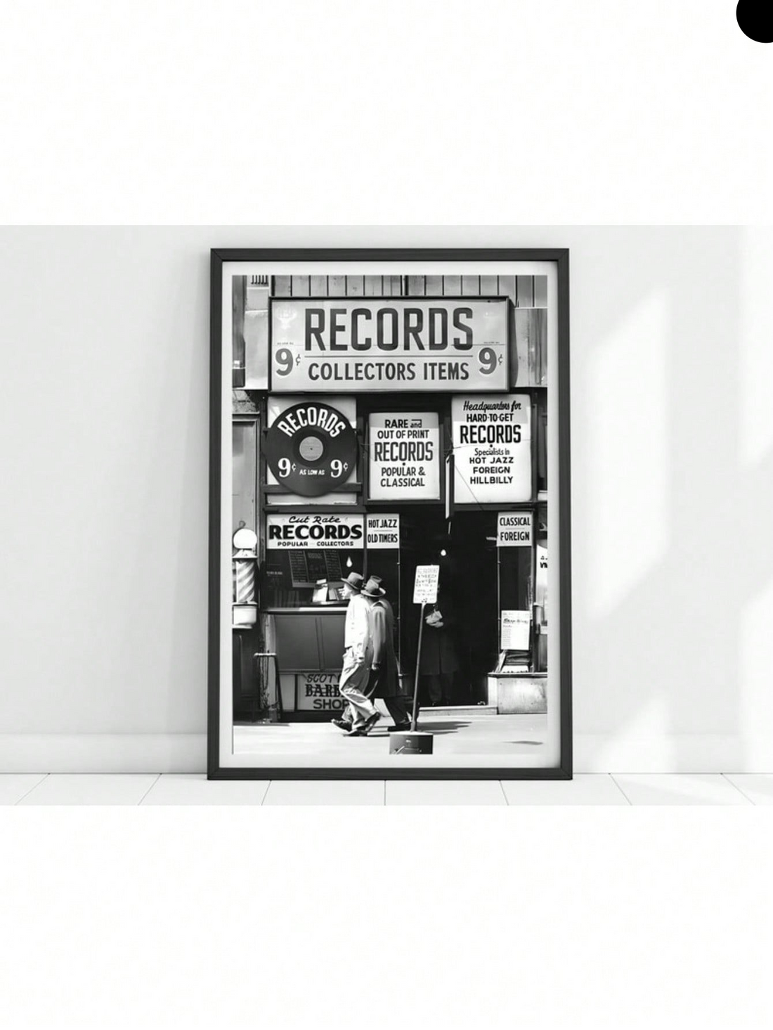 Bring nostalgic charm to your space with this striking vintage record shop canvas art. Featuring authentic retro aesthetics, this piece celebrates the golden era of vinyl culture and analog music. Perfect for music enthusiasts, collectors, and anyone seeking to add character to their living room, bedroom, or entertainment area. The timeless design complements both modern and eclectic interiors, serving as a conversation starter that reflects your appreciation for classic music heritage. High-quality canvas 
