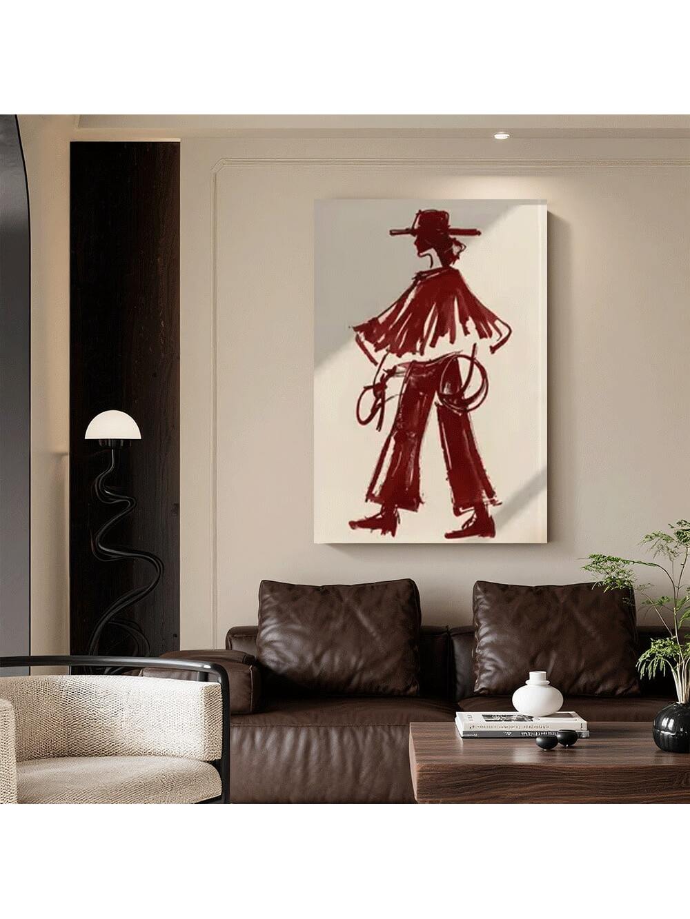 Bring rustic charm into your home with this striking vintage red cowgirl wall art print. Featuring authentic Western aesthetics, this canvas decor captures the spirit of classic Americana with bold colors and timeless appeal. Perfect for bedrooms, living rooms, or kitchens, it adds character and warmth to any space. 