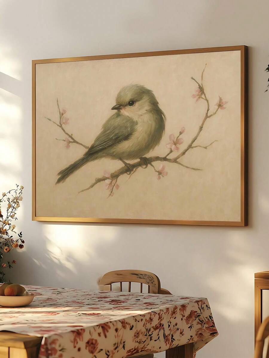 Bring timeless elegance to your space with this vintage-inspired watercolor poster featuring delicate birds and butterflies in soft, natural hues. Perfect for spring refresh or year-round charm, this multicolor artwork captures the beauty of nature with artistic flair. Available as both framed and unframed canvas options to suit your style. The waterproof material ensures durability, while the removable design makes it easy to update your decor whenever inspiration strikes. Ideal for dining rooms, bedrooms,