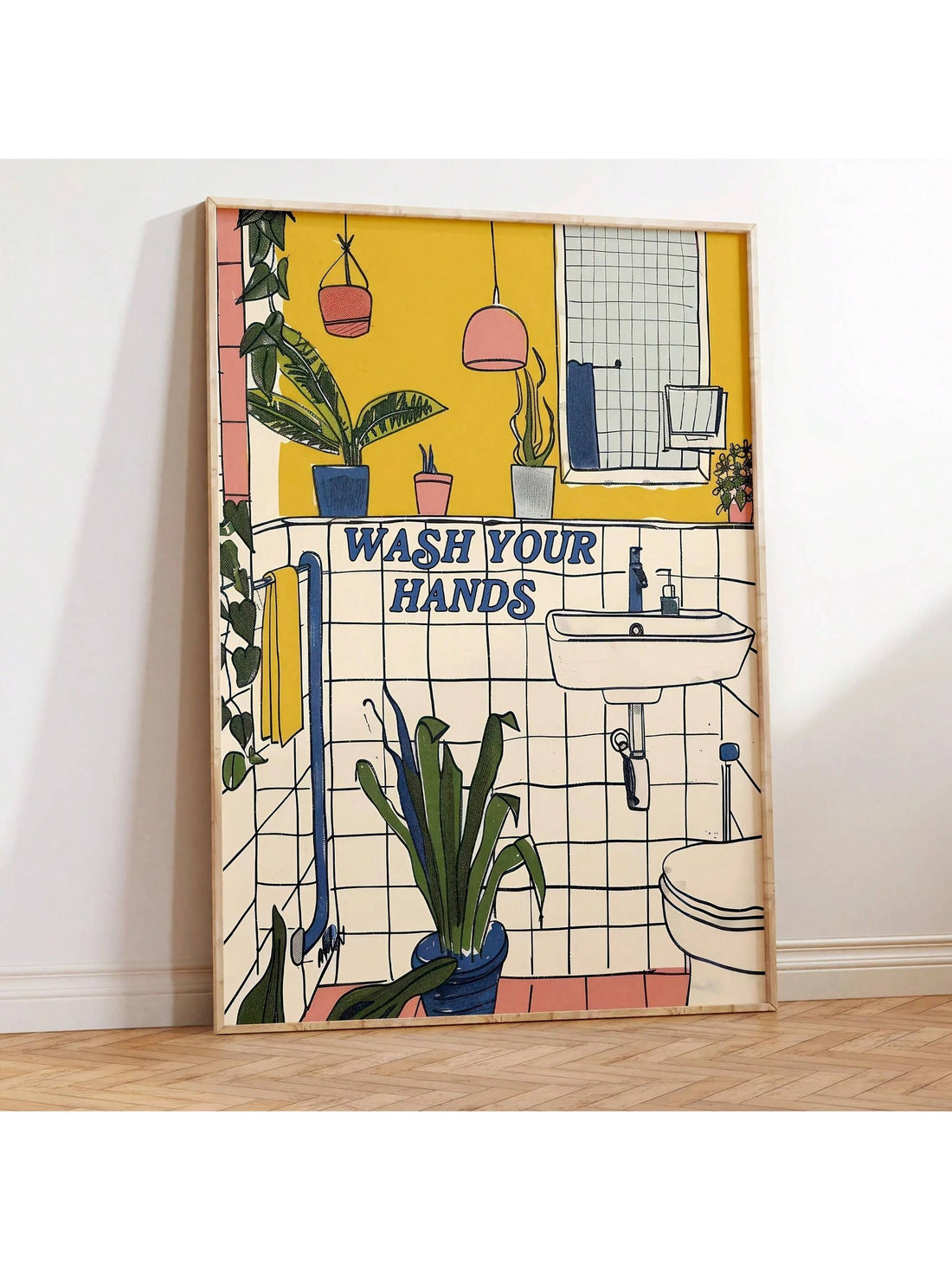 Add a touch of humor and vintage charm to your bathroom with this Vintage Wash Your Hands Canvas Wall Art. Designed for modern homes, it combines classic style with a witty reminder to maintain hygiene. Crafted on durable canvas, this piece is both a decorative and practical addition, enhancing your space while encouraging cleanliness. Ideal for any bathroom, it blends seamlessly with various decor styles, making it a smart and stylish choice for your home.