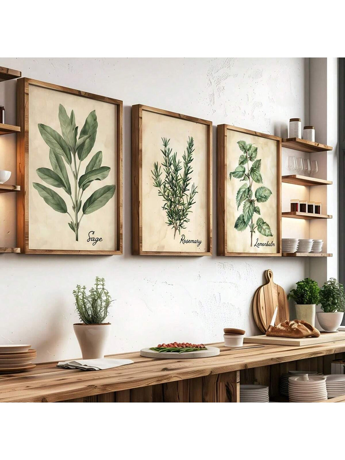 Enhance your farmhouse decor with this Vintage Watercolor Herbs Wall Art Set, perfect for herbalist lovers. The charming watercolor design adds a touch of vintage elegance to any room. This set makes for a thoughtful gift for birthdays and graduations.