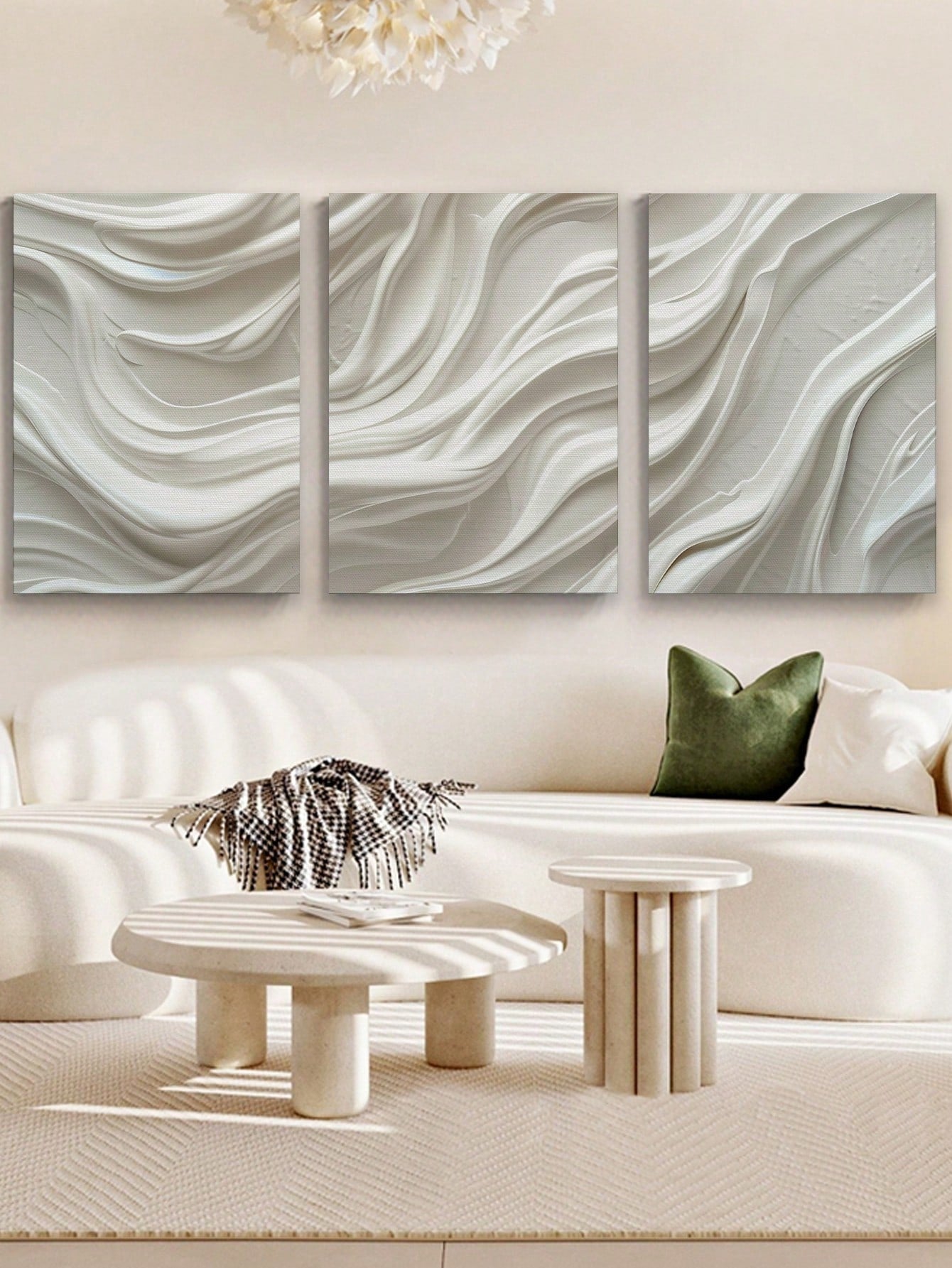 Elevate your home decor with the Vintage Wave 3-Piece Canvas Art Set. This chic set features stunning vintage wave designs, perfect for any space. Made with high-quality canvas, these pieces add a touch of elegance and style to any room. Upgrade your interior with this versatile and timeless art set.