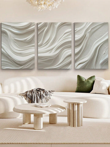 Elevate your home decor with the Vintage Wave 3-Piece Canvas Art Set. This chic set features stunning vintage wave designs, perfect for any space. Made with high-quality canvas, these pieces add a touch of elegance and style to any room. Upgrade your interior with this versatile and timeless art set.