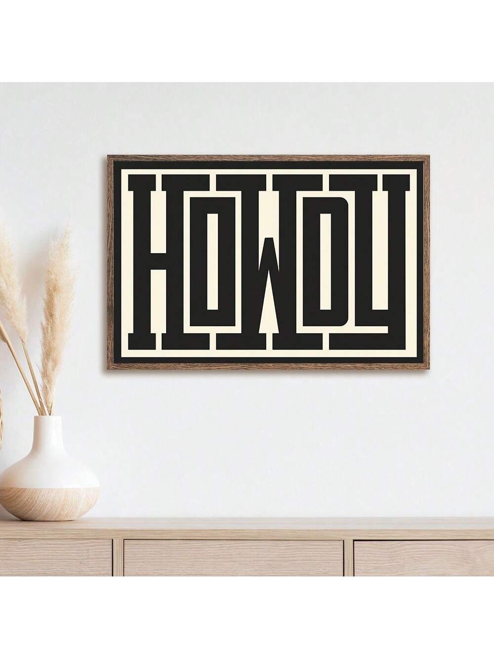 Elevate your home decor with our Vintage Western Howdy Canvas Poster. Featuring charming wall art, this piece adds character and warmth to any room. Perfect for your bedroom, living room, corridor, or as an autumn-themed decoration. Frame not included.