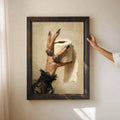 Vintage witch hand holding toilet paper canvas poster