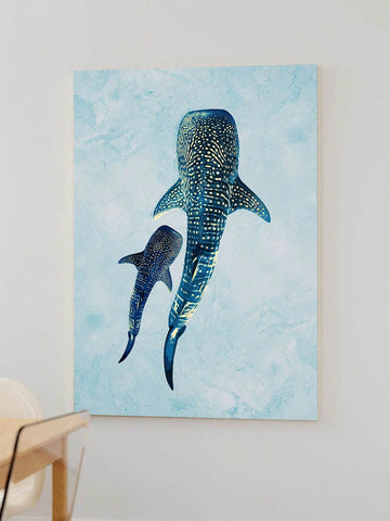 Create an elegant atmosphere in your home with our Whale's Love Painting. The aesthetic wood frame and canvas wall art add a touch of beauty to any room. Perfect as a thoughtful gift for loved ones. Expertly crafted for the perfect home decoration.