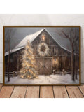Transform your space with this enchanting Art Deco-inspired canvas poster featuring a charming snow-blanketed village farm. The whimsical design captures rustic barn architecture and winter landscapes in a sophisticated geometric style, perfect for creating a festive yet timeless atmosphere. Ideal for holiday decorating or year-round display, this versatile piece complements farmhouse, vintage, and contemporary interiors. Whether adorning your home, office, or creative workspace, it brings warmth and charac