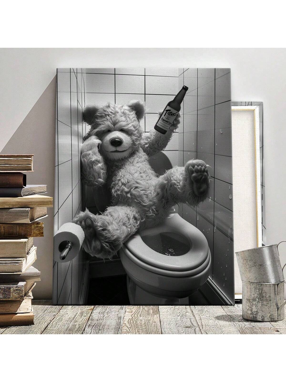 Add a playful touch to your home décor with our Whimsical Bear Canvas Print. Let the charming bear add a touch of whimsy to any room, bringing a smile to your face every day. Made with high-quality materials, this canvas print is a must-have for any animal lover.