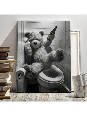 Add a playful touch to your home décor with our Whimsical Bear Canvas Print. Let the charming bear add a touch of whimsy to any room, bringing a smile to your face every day. Made with high-quality materials, this canvas print is a must-have for any animal lover.