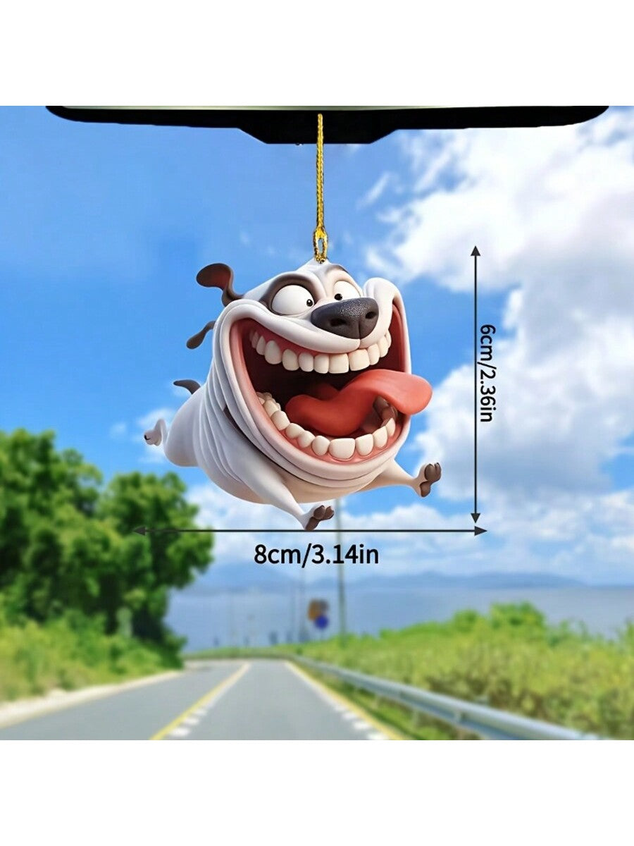 Add a playful touch to your home or car décor with our Whimsical Big Mouth Dog Acrylic Pendant. Made with high-quality acrylic, this pendant features a cute and whimsical design that will bring a smile to your face. Perfect for dog lovers and those looking for a fun and unique home accent.