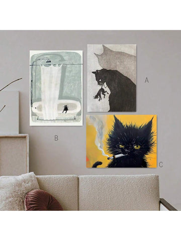 Add a touch of humor to your home decor with our Whimsical Black Cat Hunter Poster. Featuring a playful black cat on the hunt, this poster will be the perfect conversation starter for any room. Made with high-quality materials, it will add a unique and charming touch to your home.