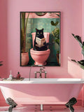 Bring a touch of playful sophistication to your space with this charming black cat canvas poster. Featuring an imaginative illustration of a feline absorbed in reading the newspaper, this frameless wall art captures whimsy and personality in equal measure. 