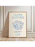 Enhance your living or workspace with this whimsical laundry-themed canvas wall art. Designed for both home and office, this decorative print adds a fun and creative element to your décor. Its vibrant imagery and expert craftsmanship make it a perfect accent to brighten laundry rooms, kitchens, or work areas, combining style with a lighthearted touch that inspires and refreshes any environment.