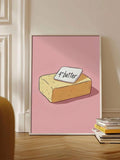 Add a touch of whimsy to your space with this minimalist Cartoon Butter Block Canvas Art. The frameless design offers clean, contemporary appeal while the playful butter motif introduces an unexpected element of fun to any room. Expertly printed on high-quality canvas, this distinctive piece serves as both a conversation starter and a sophisticated accent for modern interiors.