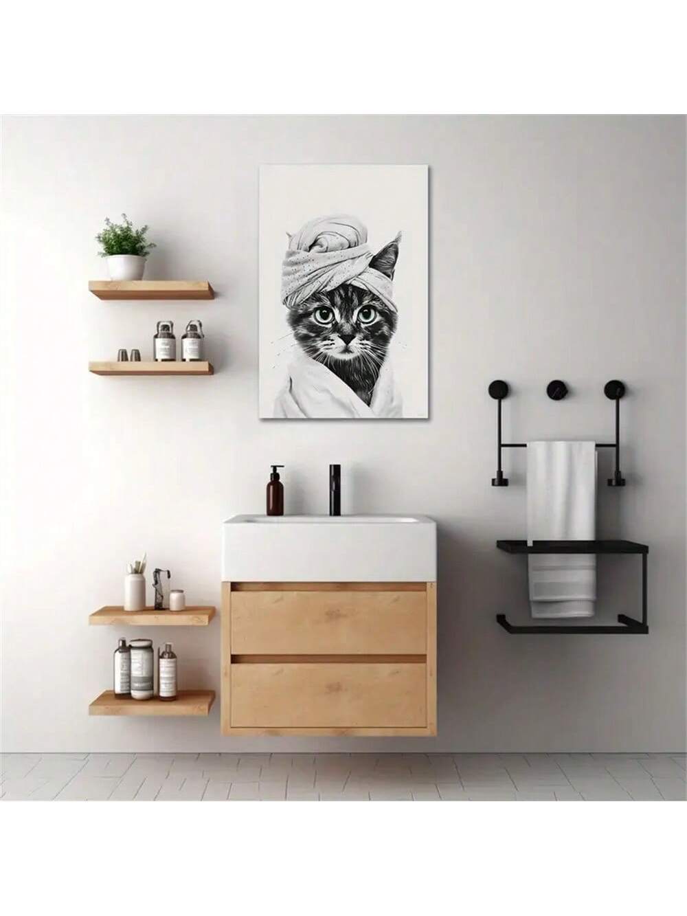 Add a playful touch to your gallery wall with our vintage-inspired Whimsical Cat Art Print. Featuring whimsical cats in various fun poses, this print is the perfect addition for any cat lover or art enthusiast. Made with high-quality materials and stunning detail, this art print is a must-have for any home decor collection.