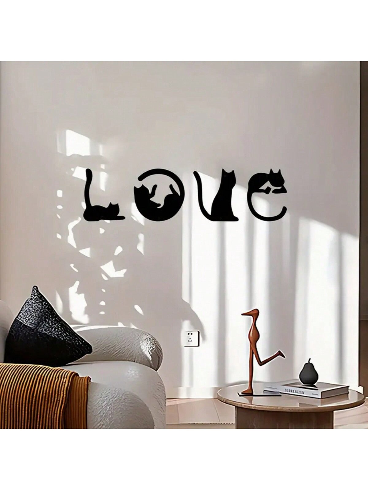 Add a touch of whimsy to your wall decor with our Whimsical Cat Metal Wall Art Set! These adorable abstract pieces bring a sense of playfulness to any space, making them perfect for your home, bedroom, or any room that needs a bit of charm. Made of durable metal, this set includes 4 pieces that are sure to delight any cat lover.