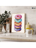 Add a playful yet sophisticated accent to your living or workspace with this Whimsical Doughnut Canvas Art. Crafted to complement modern interiors, this piece brings a lighthearted charm while maintaining a sleek aesthetic. Its vibrant colors and clean design make it an ideal focal point that enhances creativity and mood without overwhelming your décor. Perfect for those seeking a unique blend of fun and style in their environment.