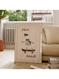 Add a playful and educational touch to your child's space with this Whimsical Duck Skateboard Wall Art. Crafted on high-quality canvas, this vibrant print combines fun imagery with a charming design, perfect for nurseries and kids' rooms. It stimulates imagination while enhancing room decor, making it an ideal choice for parents seeking both style and learning inspiration. Durable and easy to hang, this artwork brings a unique, expert-curated flair to any child's environment.