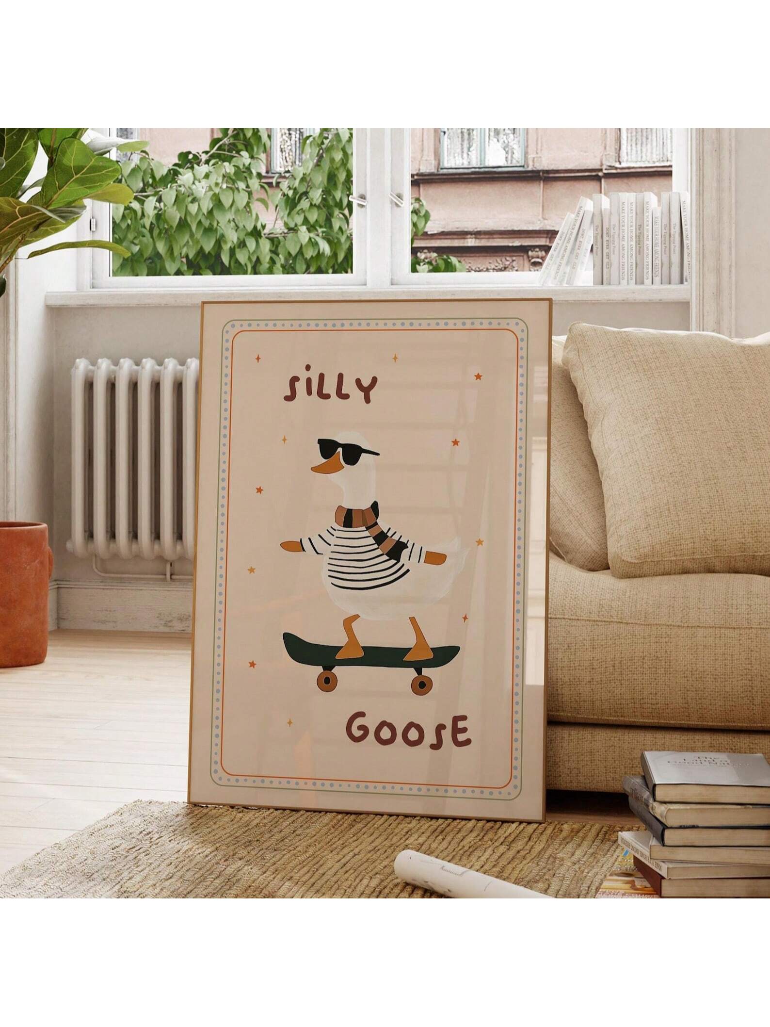 Add a playful and educational touch to your child's space with this Whimsical Duck Skateboard Wall Art. Crafted on high-quality canvas, this vibrant print combines fun imagery with a charming design, perfect for nurseries and kids' rooms. It stimulates imagination while enhancing room decor, making it an ideal choice for parents seeking both style and learning inspiration. Durable and easy to hang, this artwork brings a unique, expert-curated flair to any child's environment.