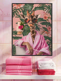 Add a touch of charm and playfulness to any space with this Whimsical Giraffe Bathroom Canvas Art. Perfect for bathrooms, offices, or cafes, this canvas features a delightful giraffe design that brings warmth and personality to your walls. Crafted with quality materials, it offers lasting vibrancy and easy maintenance, making it an ideal choice for both personal and professional environments seeking a unique decorative accent.