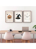 Add a festive touch to your child's room with this Whimsical Halloween Wall Art Set. Featuring charming prints of a pumpkin, ghost, and witch’s hat, these artworks bring playful Halloween spirit without being scary. Perfectly sized for kids’ spaces, they create a fun and inviting atmosphere that celebrates the season with creativity and warmth.
