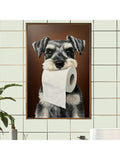 Add a touch of charm to your bathroom or living space with this whimsical Mini Schnauzer canvas art featuring a playful toilet paper motif. Expertly crafted, this piece combines humor and style, making it an ideal gift for dog lovers who appreciate unique home decor. Its compact size fits perfectly in smaller spaces, bringing personality and warmth wherever displayed. Durable and vibrant, this canvas art is designed to brighten your home with a delightful canine twist.