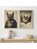 Add a playful touch to your home with this set of two whimsical monster wall art prints featuring funny Halloween bats. Perfect for seasonal decor or year-round charm, these unique prints bring character and a lighthearted vibe to any room. Crafted to stand out, they offer an expert blend of humor and style that enhances your living space with festive personality.