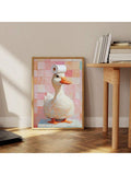 Transform your bathroom or living space with this whimsical pink duck canvas poster. The charming design adds a playful yet sophisticated touch to any room, creating a focal point that balances aesthetic appeal with personality. Crafted with quality materials, this decorative piece seamlessly integrates into various interior styles while maintaining its distinctive character.