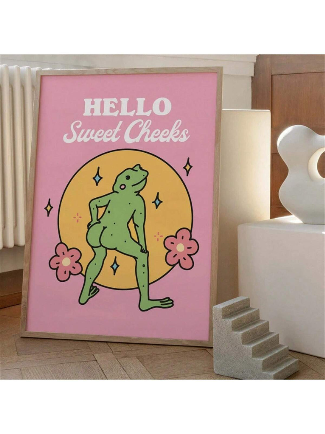 Elevate your space with the Whimsical Pink Frog Self-Care Wall Art, a retro Y2K-inspired poster that radiates positive energy. This vibrant print combines playful design with a nostalgic aesthetic to inspire mindfulness and self-care in any room. Perfect for adding a unique and uplifting focal point, it seamlessly blends art and motivation to enhance your environment and mood.