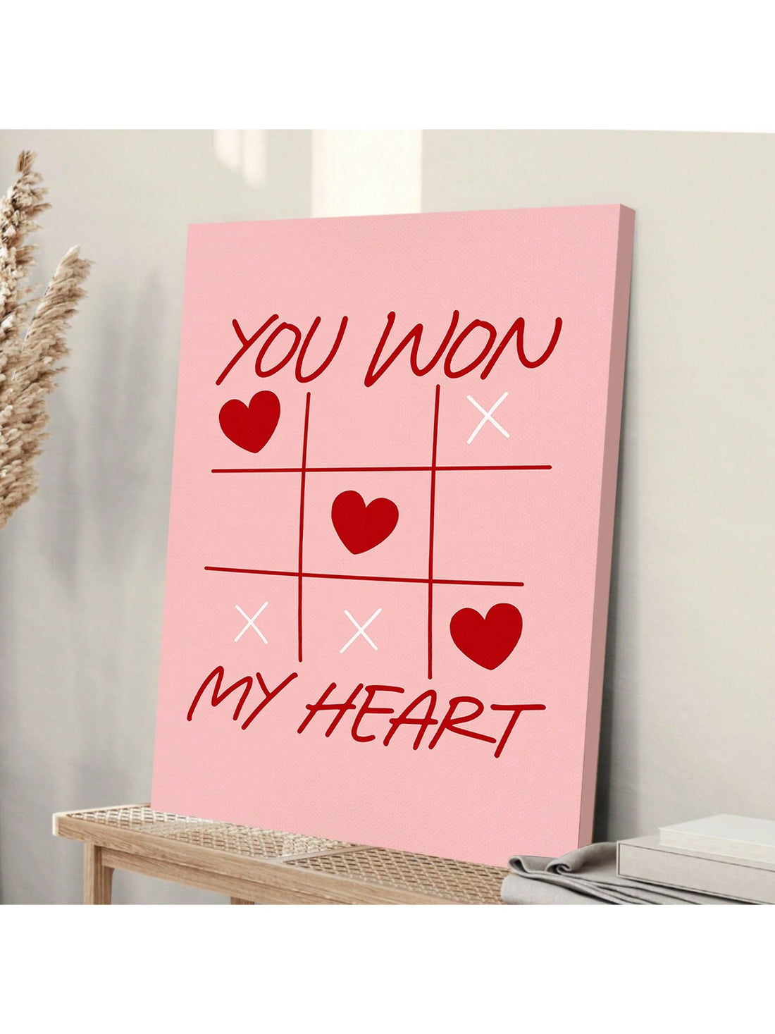 Upgrade your Valentine's Day decorations with our Whimsical 'You Won My Heart' Vintage Canvas Decor. Made from high-quality materials, this art piece adds a touch of nostalgia and charm to any room. Show your love with this unique and eye-catching addition to your home decor.