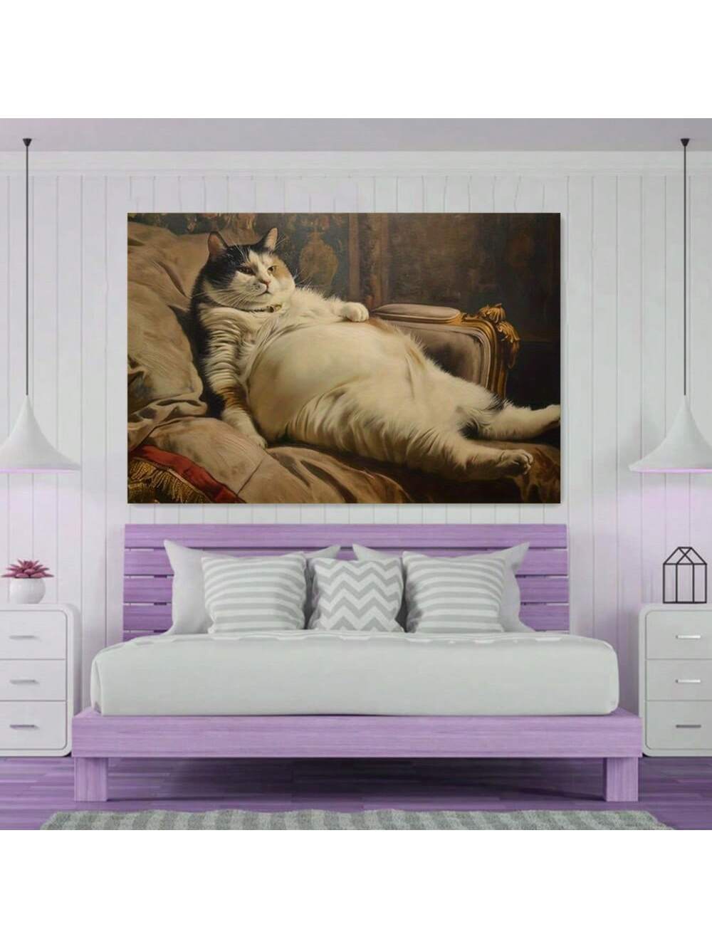 Transform any room into a charming and whimsical space with our Victorian Cat Portrait Poster. The intricate details and soft colors will add a touch of elegance to your décor. Made with high-quality materials that will last for years to come. Perfect for any cat lover or lover of all things whimsical.