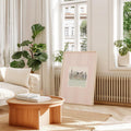 This charming canvas print brings nostalgic character to any room with its whimsical striped cat design rendered in warm, vintage-inspired tones. Perfect for kids' bedrooms, nurseries, or family living spaces, the retro farmhouse aesthetic complements both traditional and eclectic décor styles. 