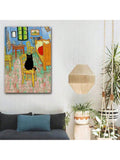Elevate your home décor with our Whimsical Vintage Van Gogh Canvas Art featuring a charming black cat print. Inspired by the iconic artist, this canvas art adds a touch of coziness to any room. Made with high-quality materials, it's perfect for cat lovers and art enthusiasts alike.