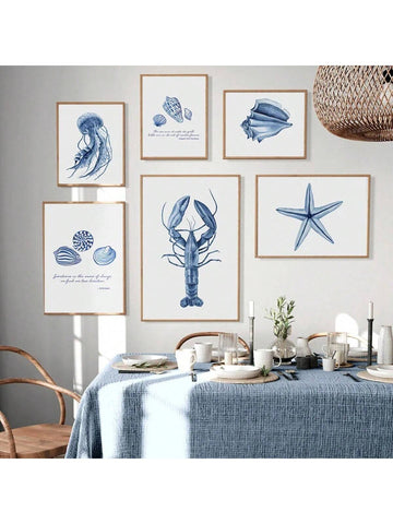 Add a touch of whimsy to your child's room with our Coastal Creatures Canvas Prints. These charming watercolor prints feature a variety of adorable animals found on the coast, making them the perfect addition to any beach or ocean-themed decor. Made with high-quality canvas material, these prints are durable and long-lasting.