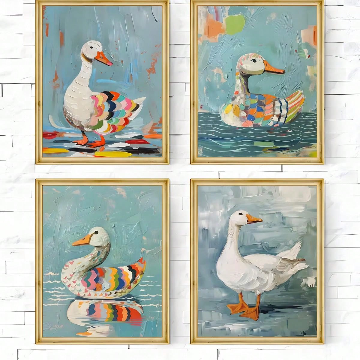 Elevate your home décor with our Whimsical Watercolor Duck Print canvas wall art. Featuring a vibrant and playful design, this print adds a touch of charm to any room. Made with high-quality materials, it is a durable and stylish addition to your space. Bring joy and color to your walls with this unique art piece.