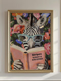 Celebrate the joy of reading with this charming zebra art print, a delightful addition to any literary enthusiast's space. Featuring a whimsical illustration of a zebra absorbed in a good book, this piece combines humor and sophistication to spark conversation.