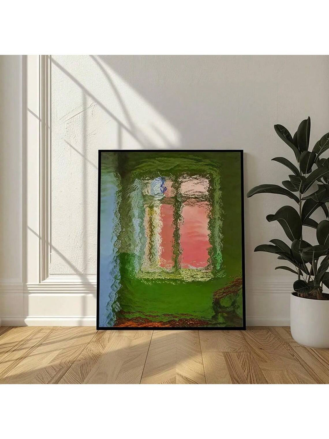 Elevate your living space with "Whispers of Reflection," a modern oil canvas wall art piece designed to blend sophistication with contemporary style. Its subtle textures and thoughtful composition create a serene ambiance, making it an ideal addition to chic home decor.