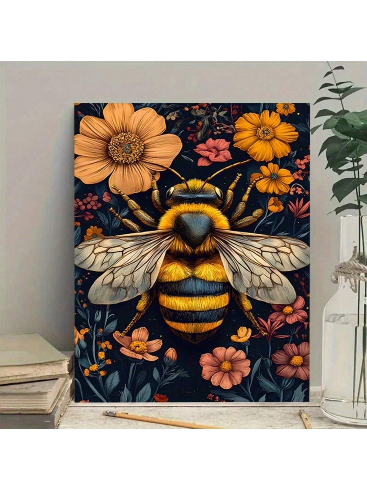 Add a touch of nature to your home or office with our Wild Bees on Flowers Framed Canvas Art. This stylish wall decoration features a beautiful print of wild bees on colorful flowers, perfect for bringing a sense of tranquility to any space. Made with high-quality materials and hand-framed in a sleek black frame, this piece will elevate any room while adding a touch of sophistication.