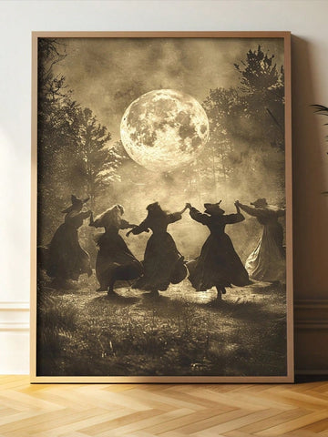 Elevate your home decor with our Witchy Aesthetic Canvas Poster. Perfect for fall, this Gothic wall art features a spooky and stylish design that will add a touch of magic to any room. Showcase your love for the season and your best friends with this unique piece.