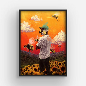 Flower Boy Music Album Cover Canvas Poster – Stylish Frameless Wall Art for Home and Bedroom Decoration